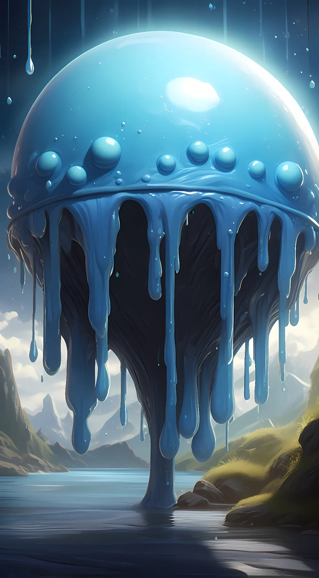 ai character: slime RPG  background