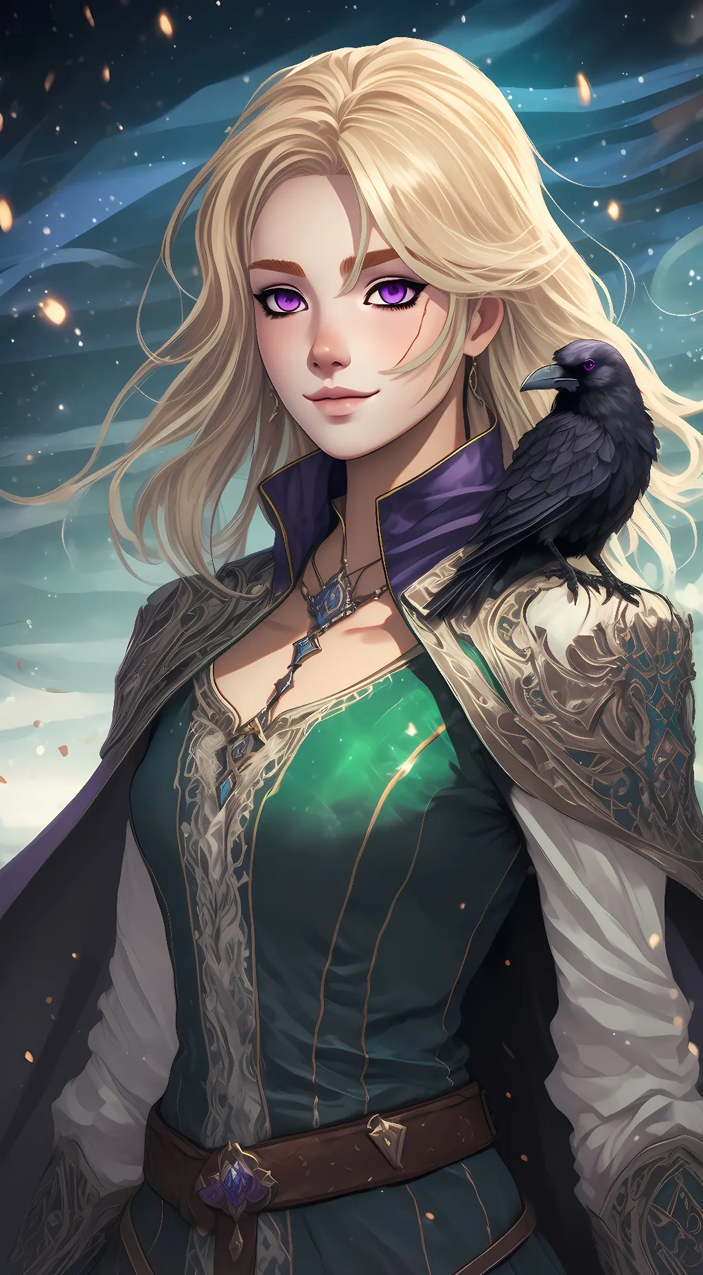 ai character: Lady Raven background