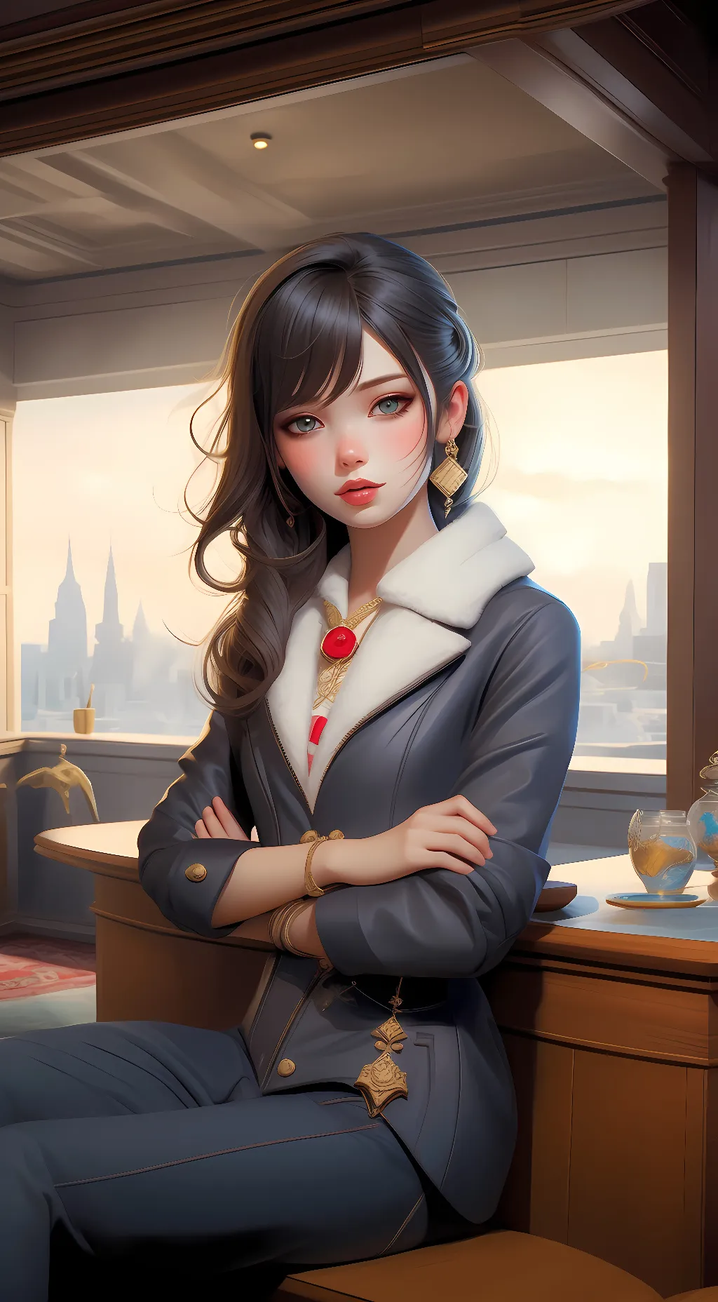 ai character: Elysia background