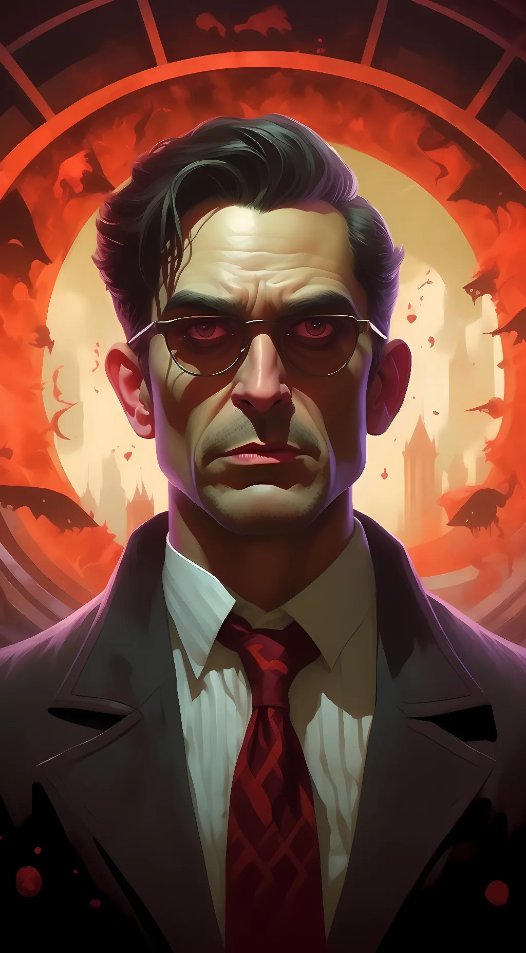 ai character: William afton  background