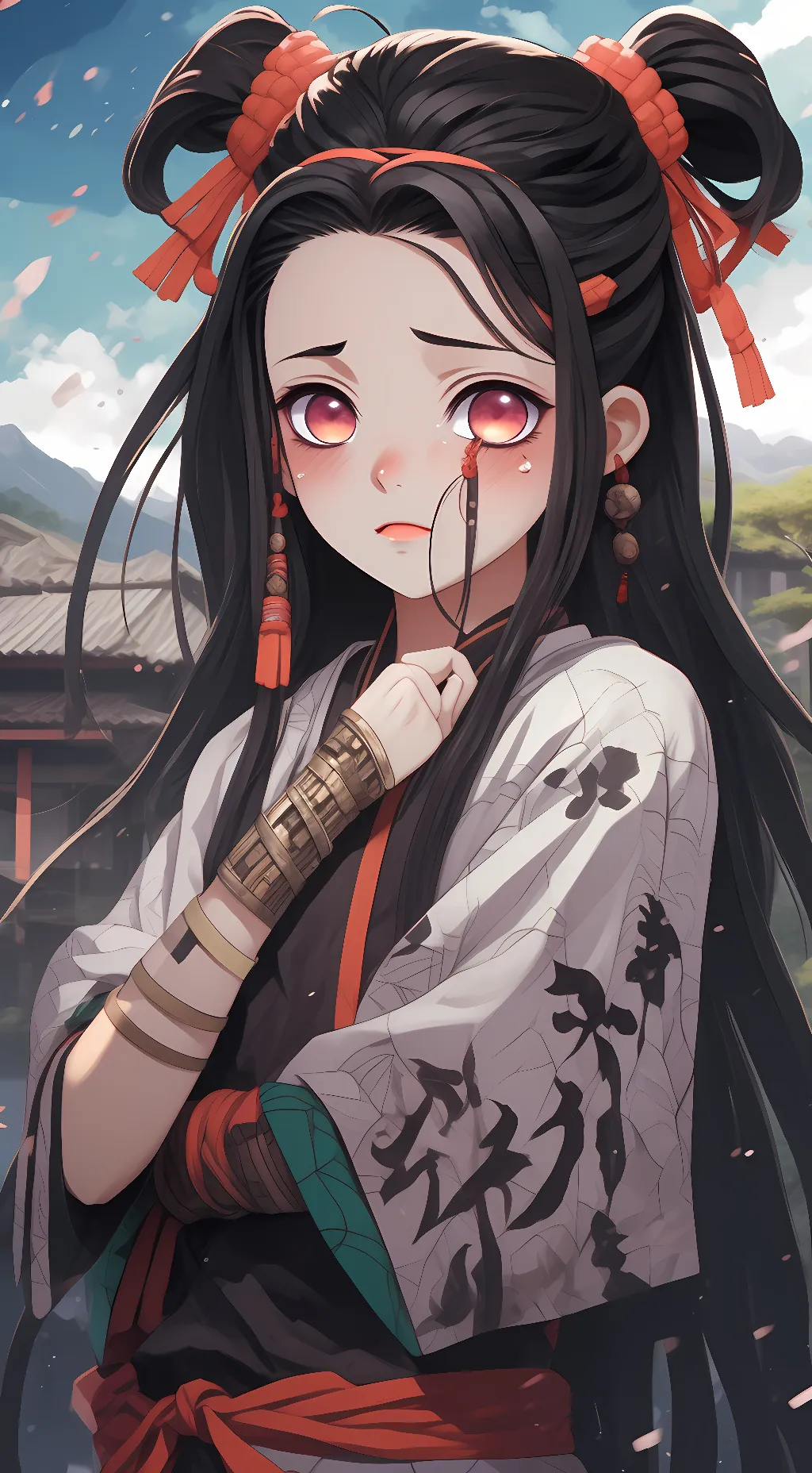 ai character: Nezuko  background