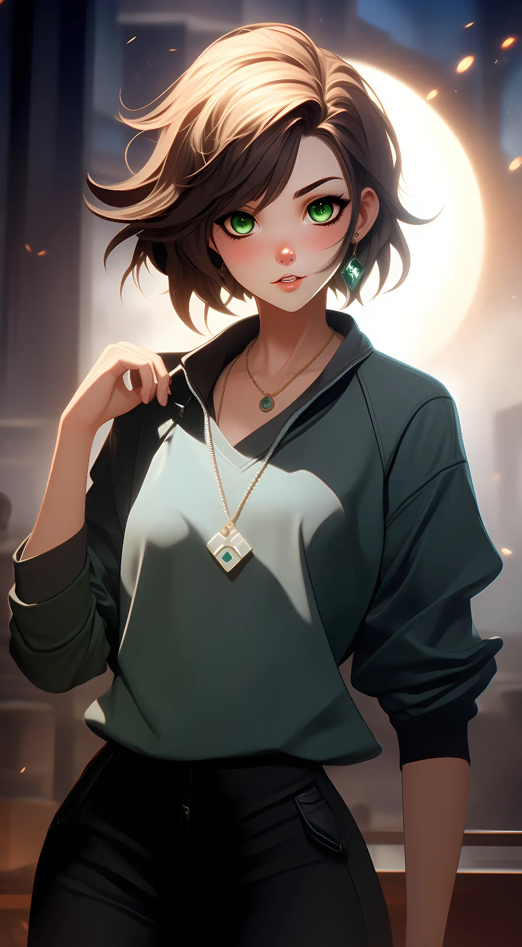 ai character: Taylor freyas  background