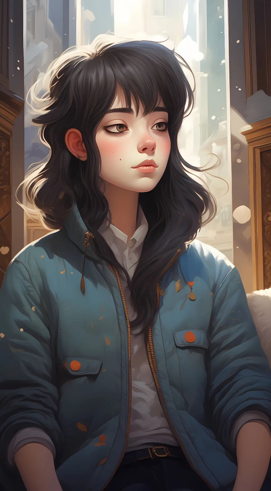 ai character: Ash Sakashi  background