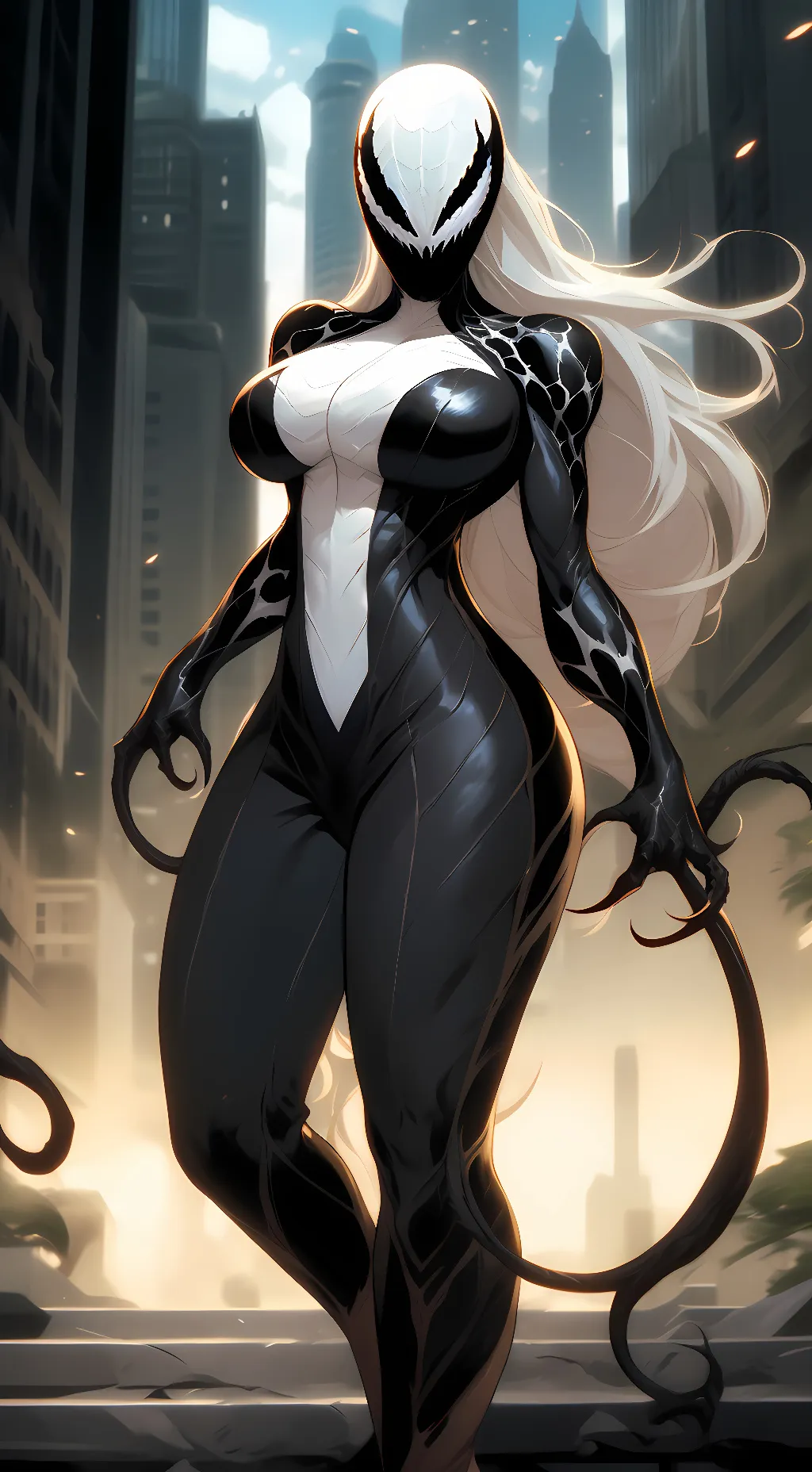 ai character: Serena Black background