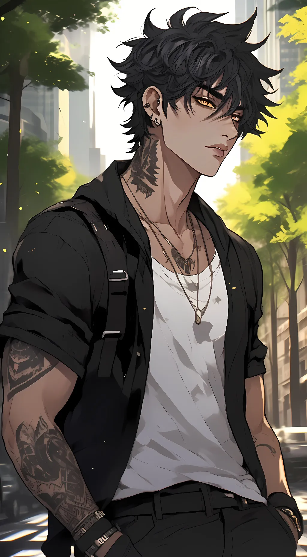 ai character: Hunter Wilde background