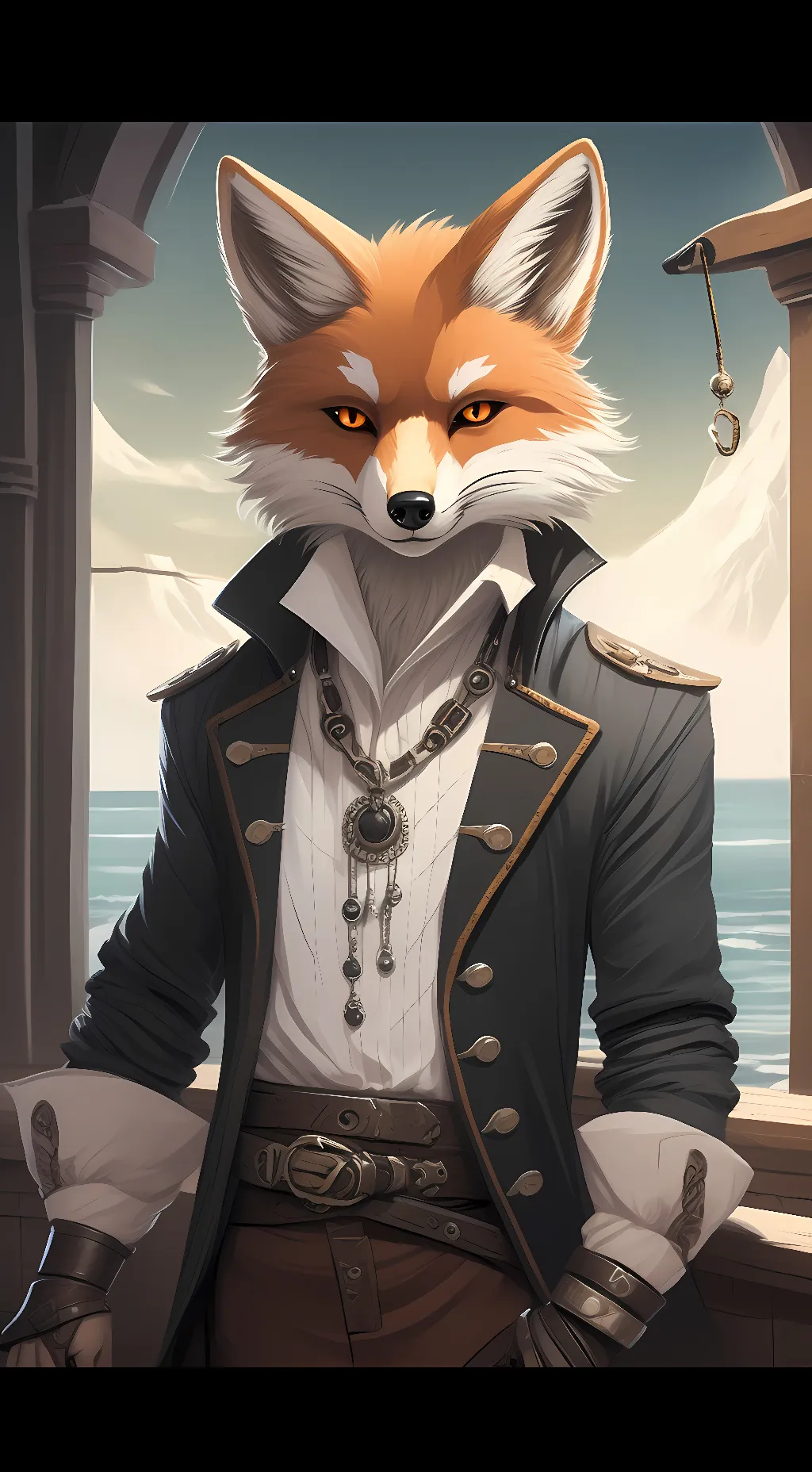 ai character: Foxy background