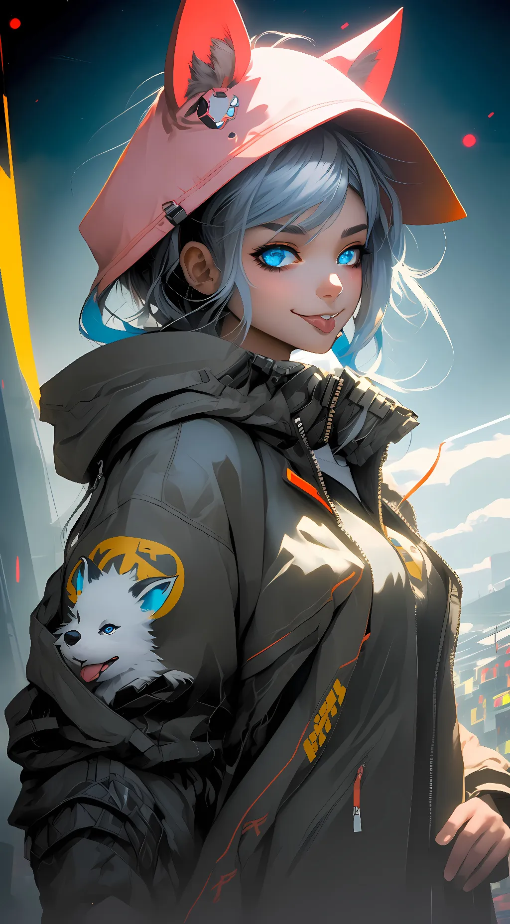 ai character: Luna Oak background