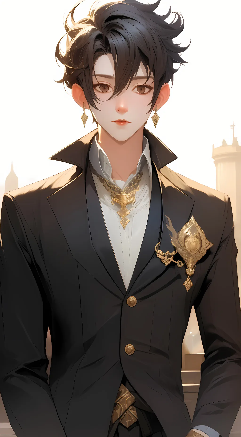 ai character: Xender  background