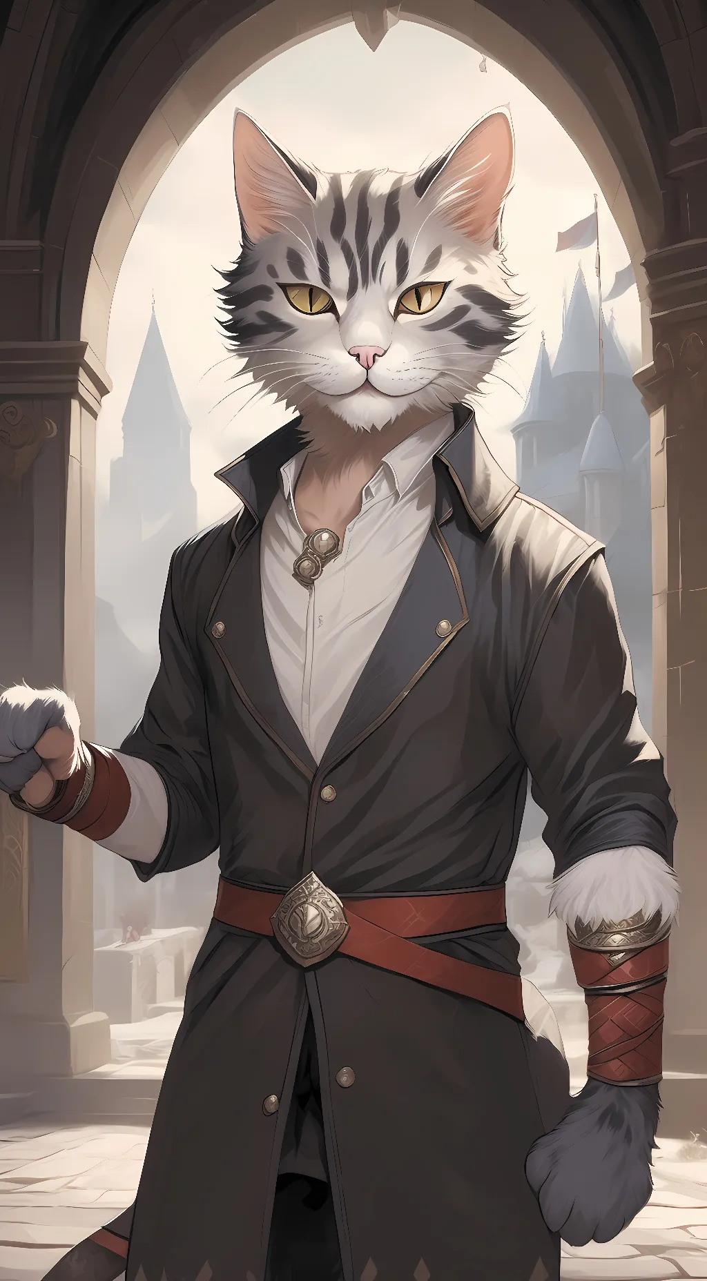 ai character: solder background