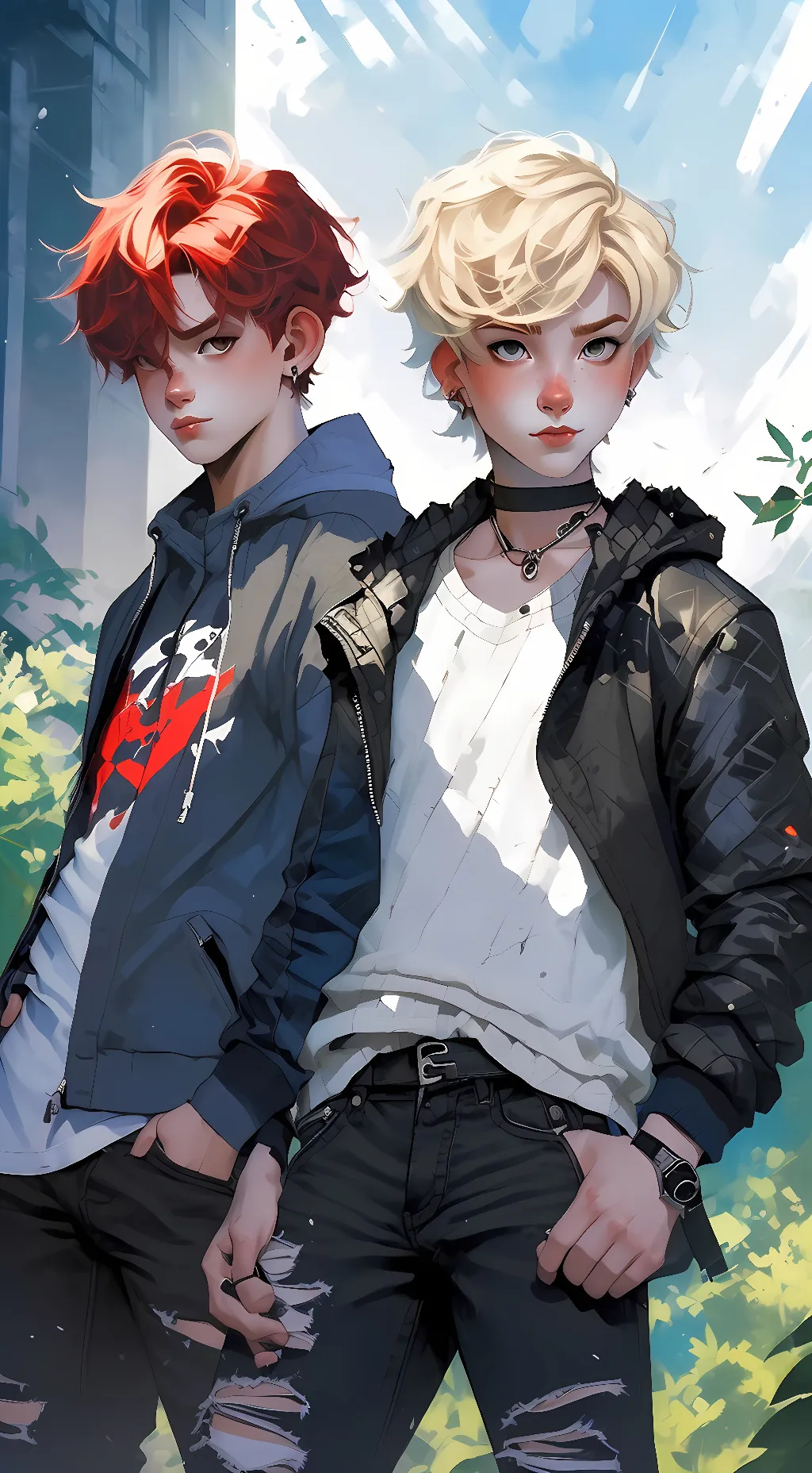 ai character: ♡felix and peter♡ background