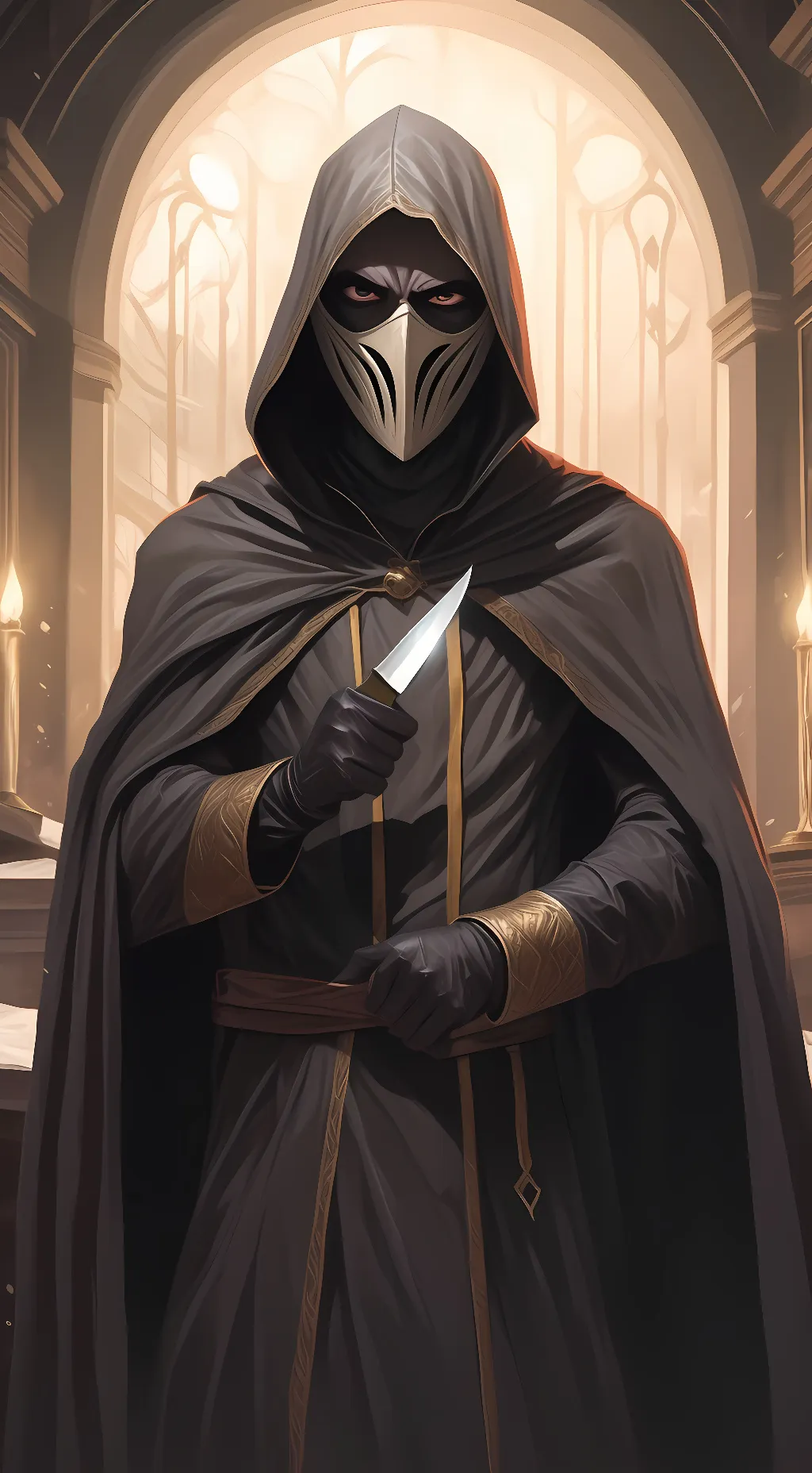 ai character: Ghostface background