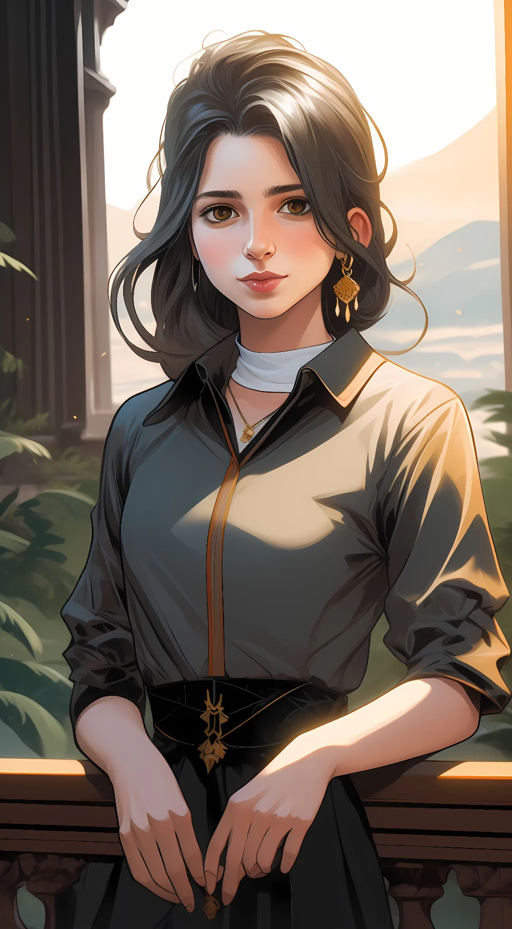 ai character: June Williams. background