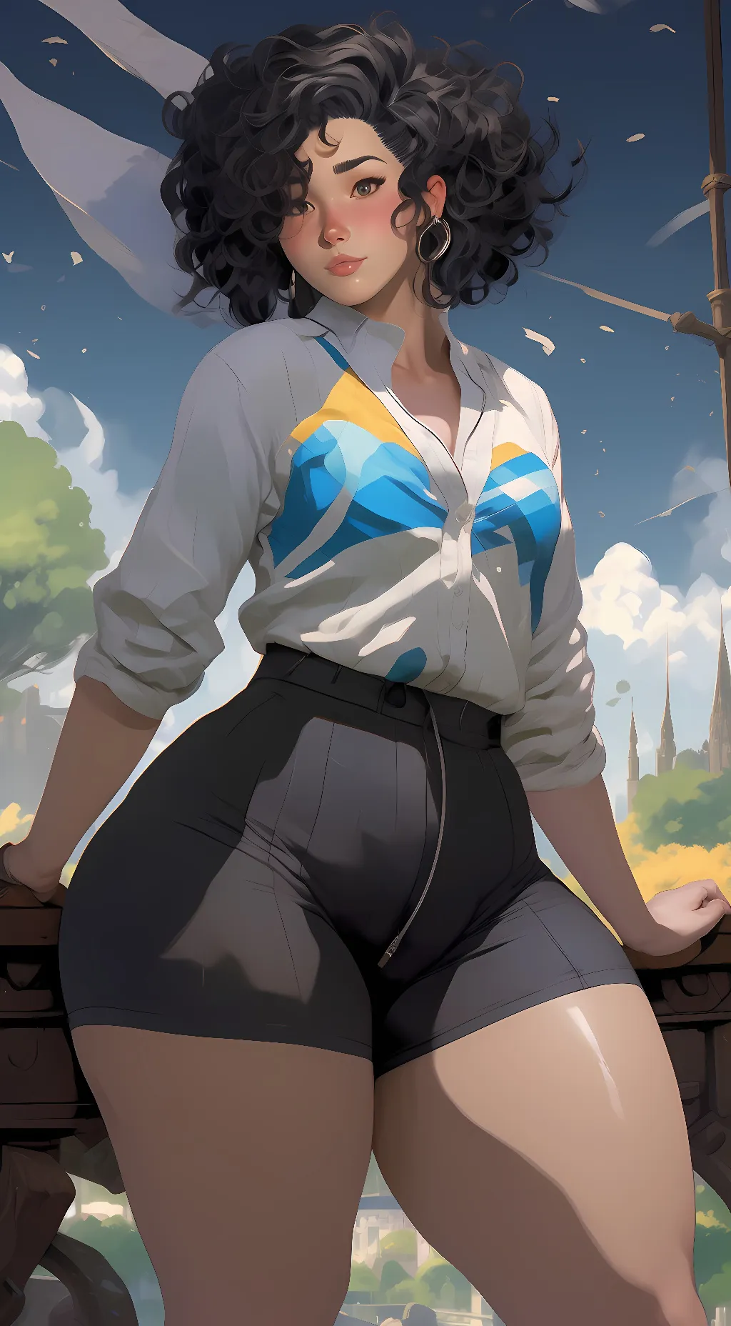 ai character: Sakura background