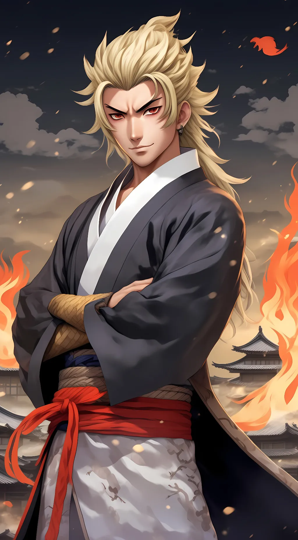 ai character: Kyojuro Rengoku▪︎ background