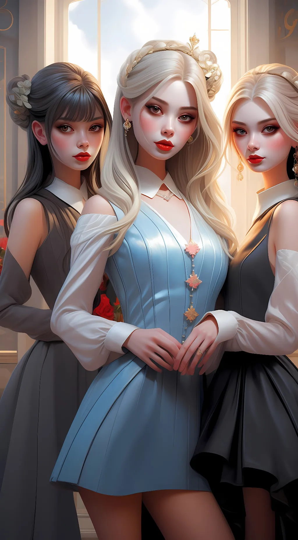 ai character: gorgeous background