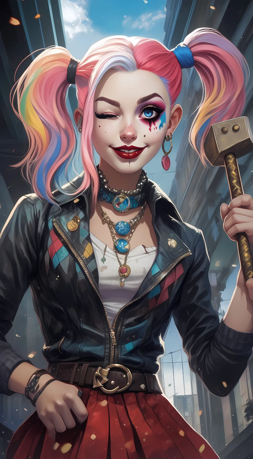 ai character: Harley quinn background