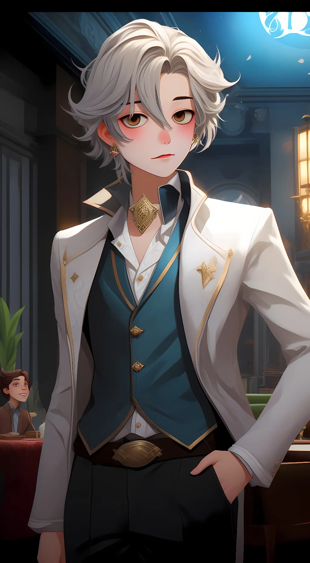 ai character: Kiri and Bakugo background