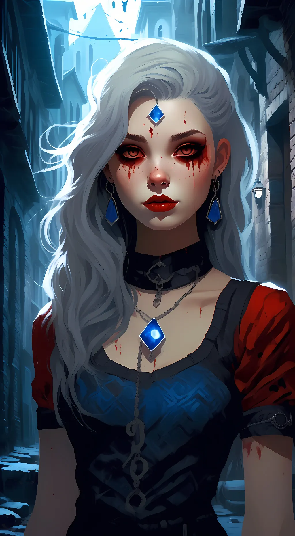 ai character: black  background