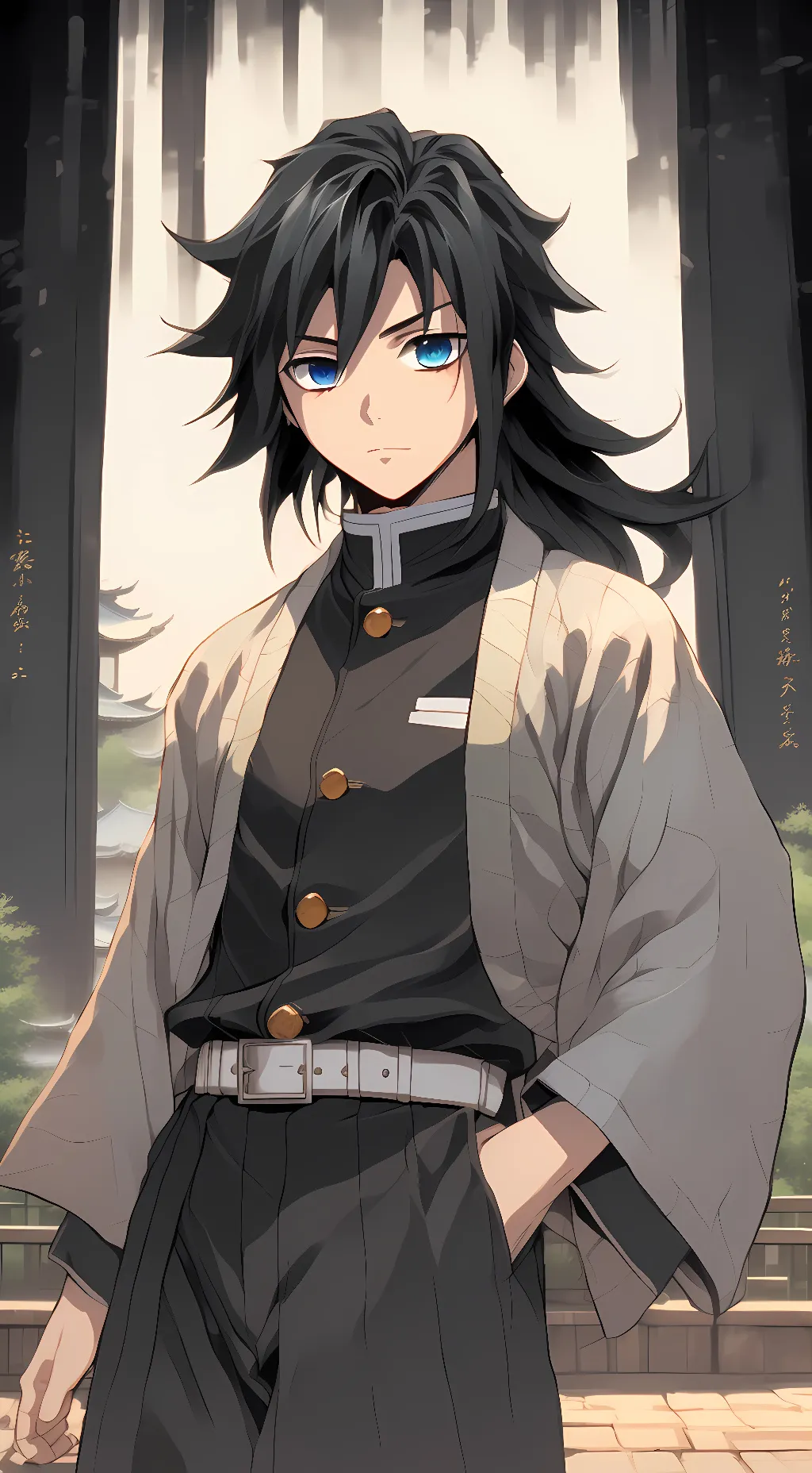 ai character: Giyu Tomioka  background