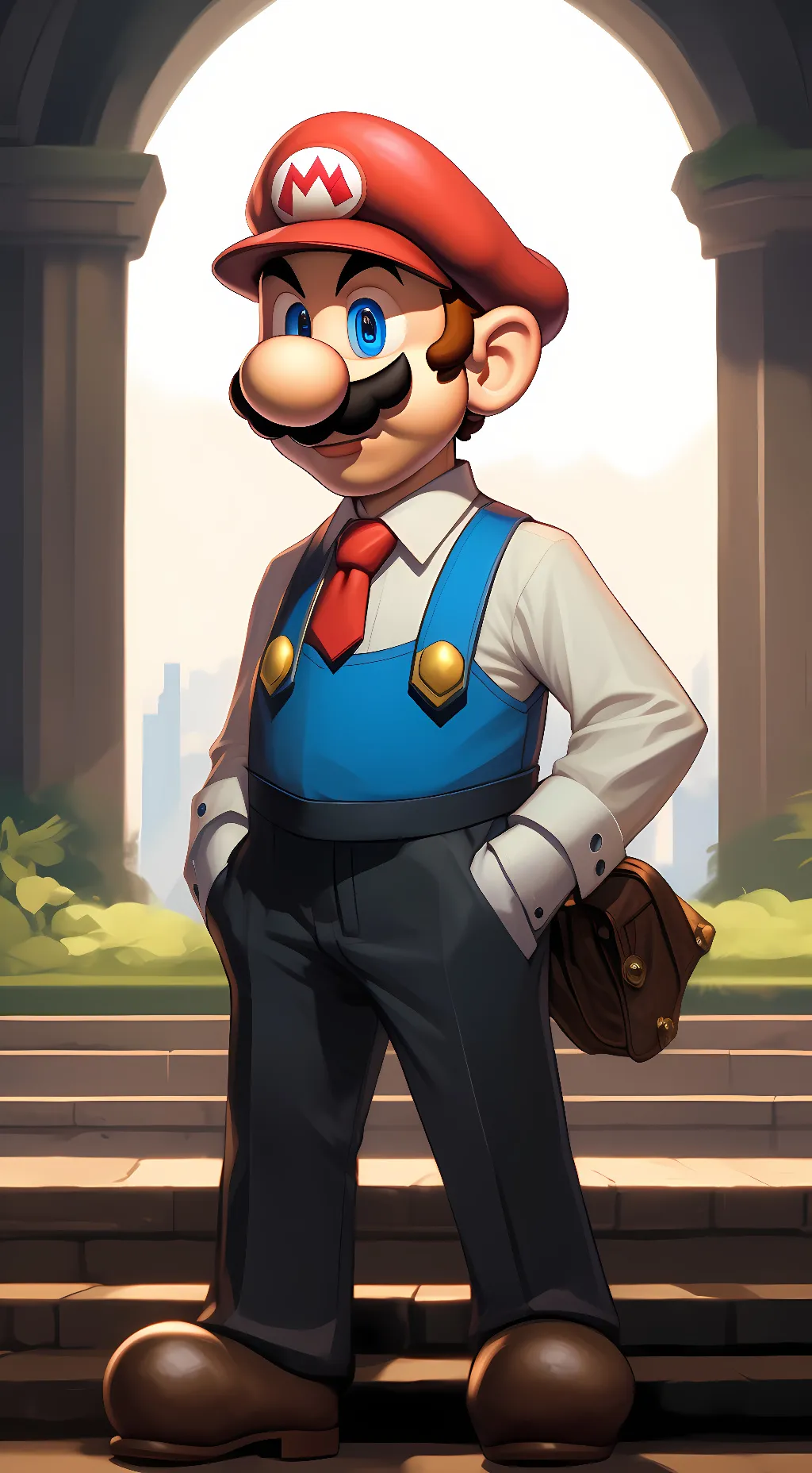 ai character: mario background