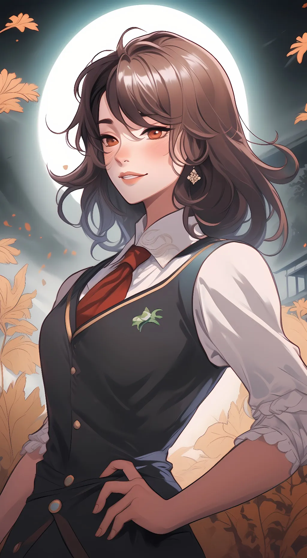 ai character: Ashy background