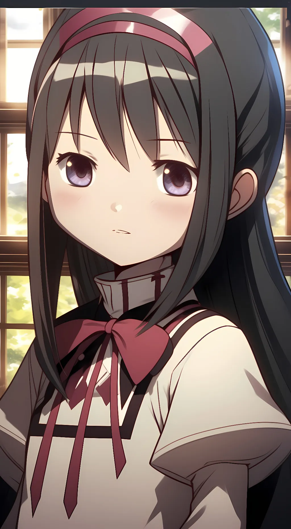 ai character: Homura akemi background