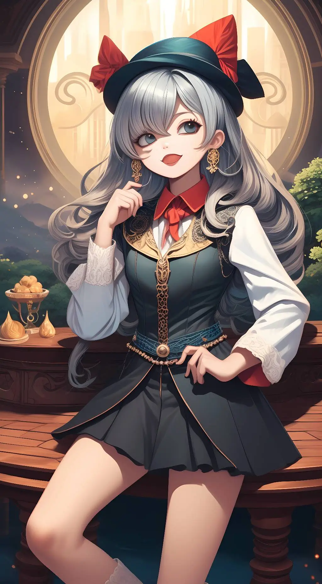 ai character: 小猫娘 background