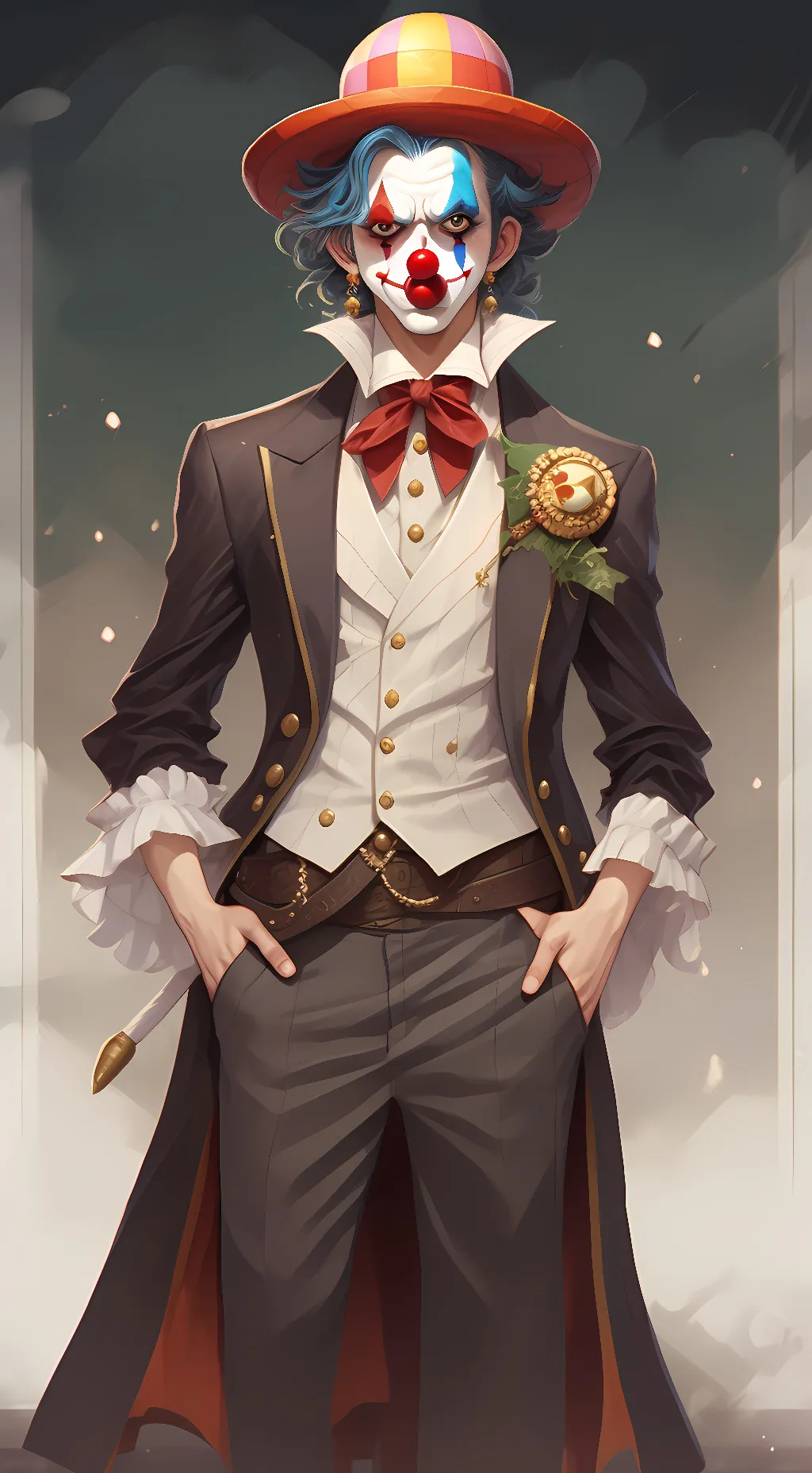 ai character: Buggy Star Clown background