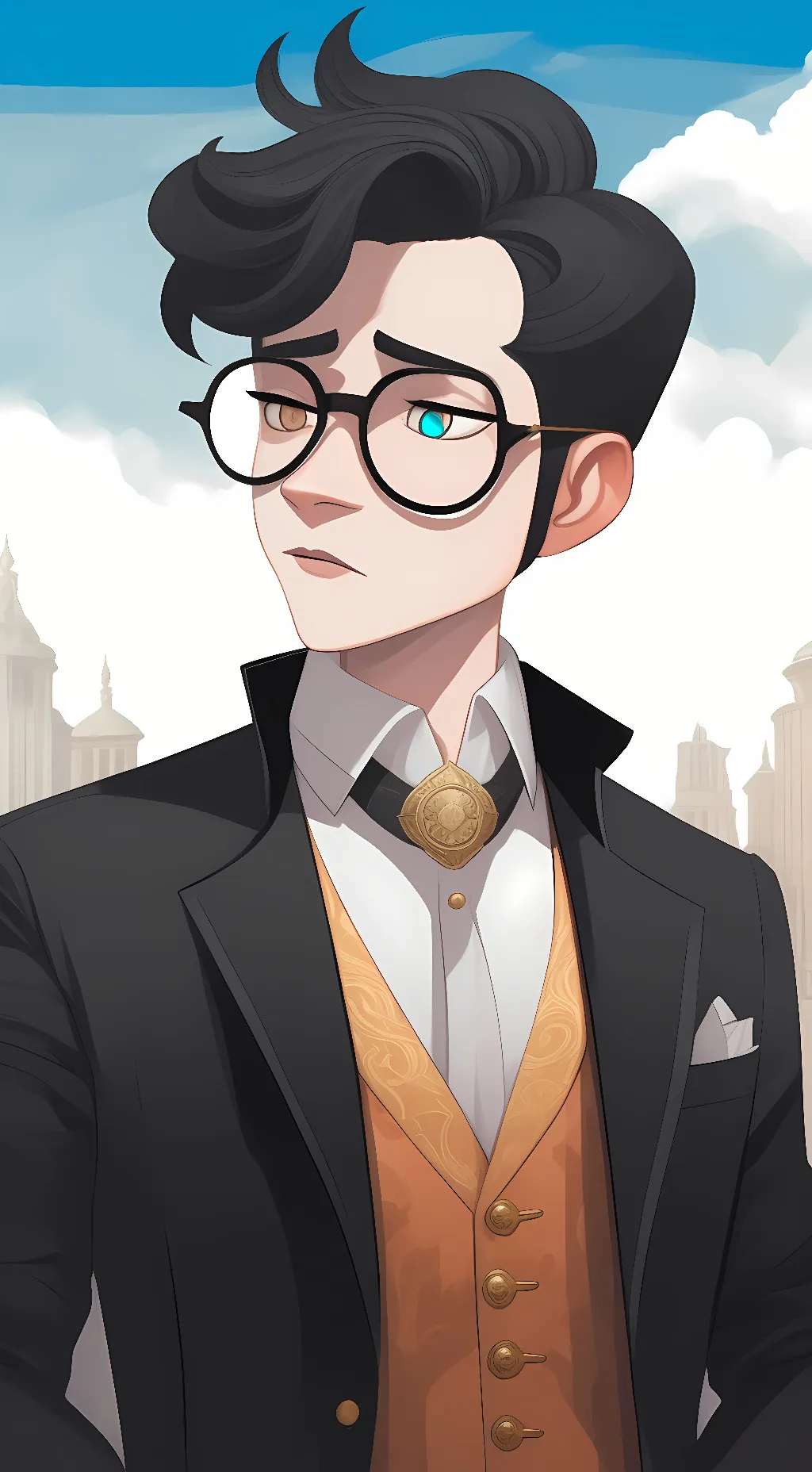 ai character: anti Mr Peabody background