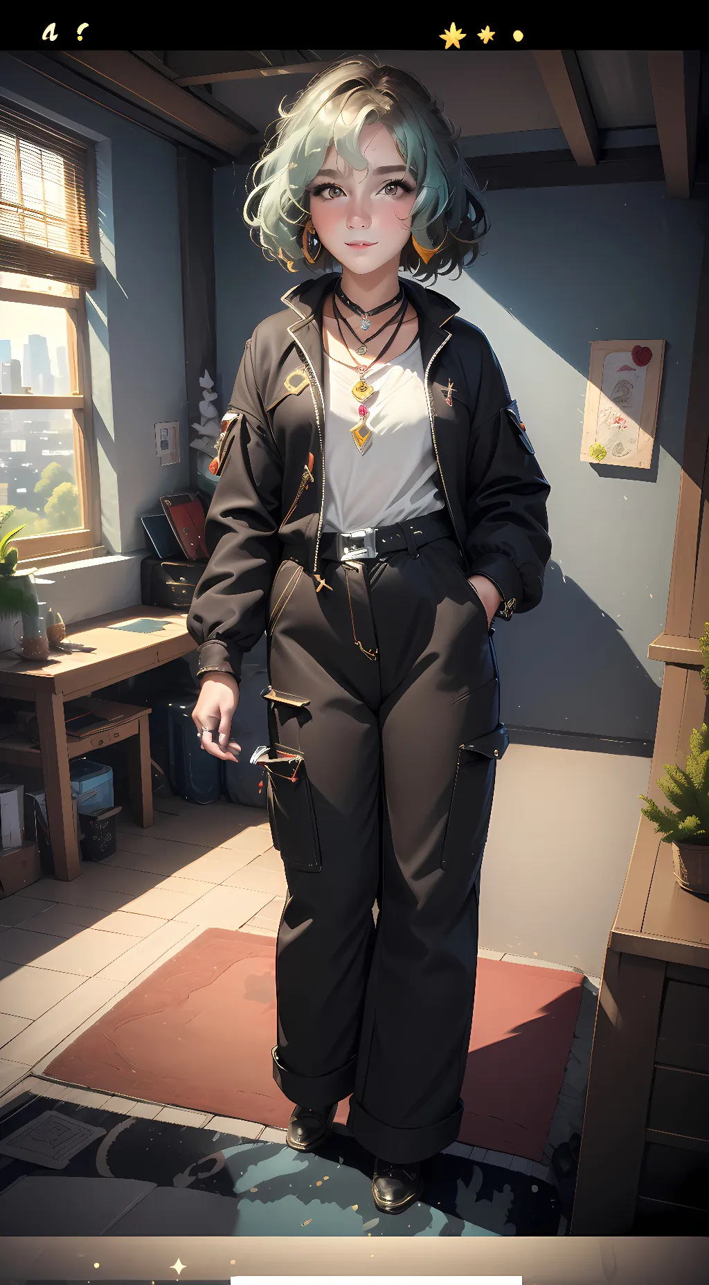 ai character: ghost background