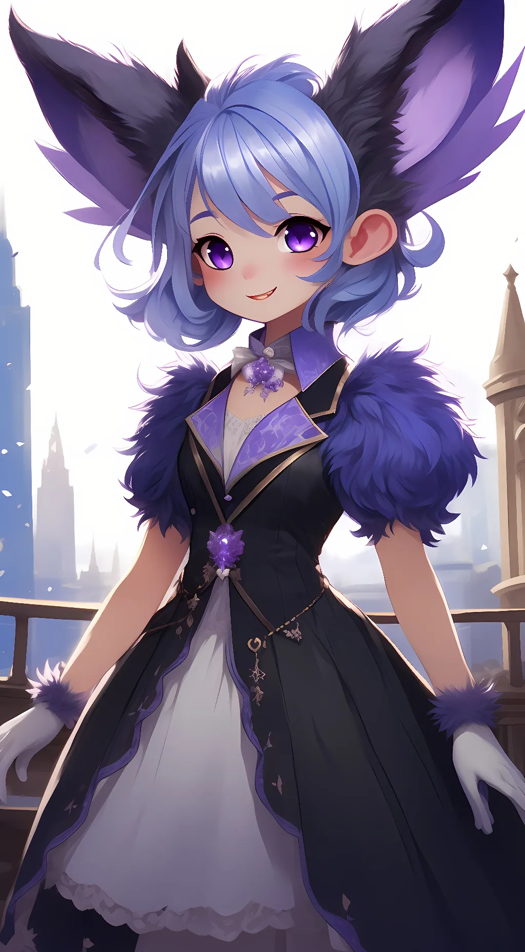 ai character: Luna background