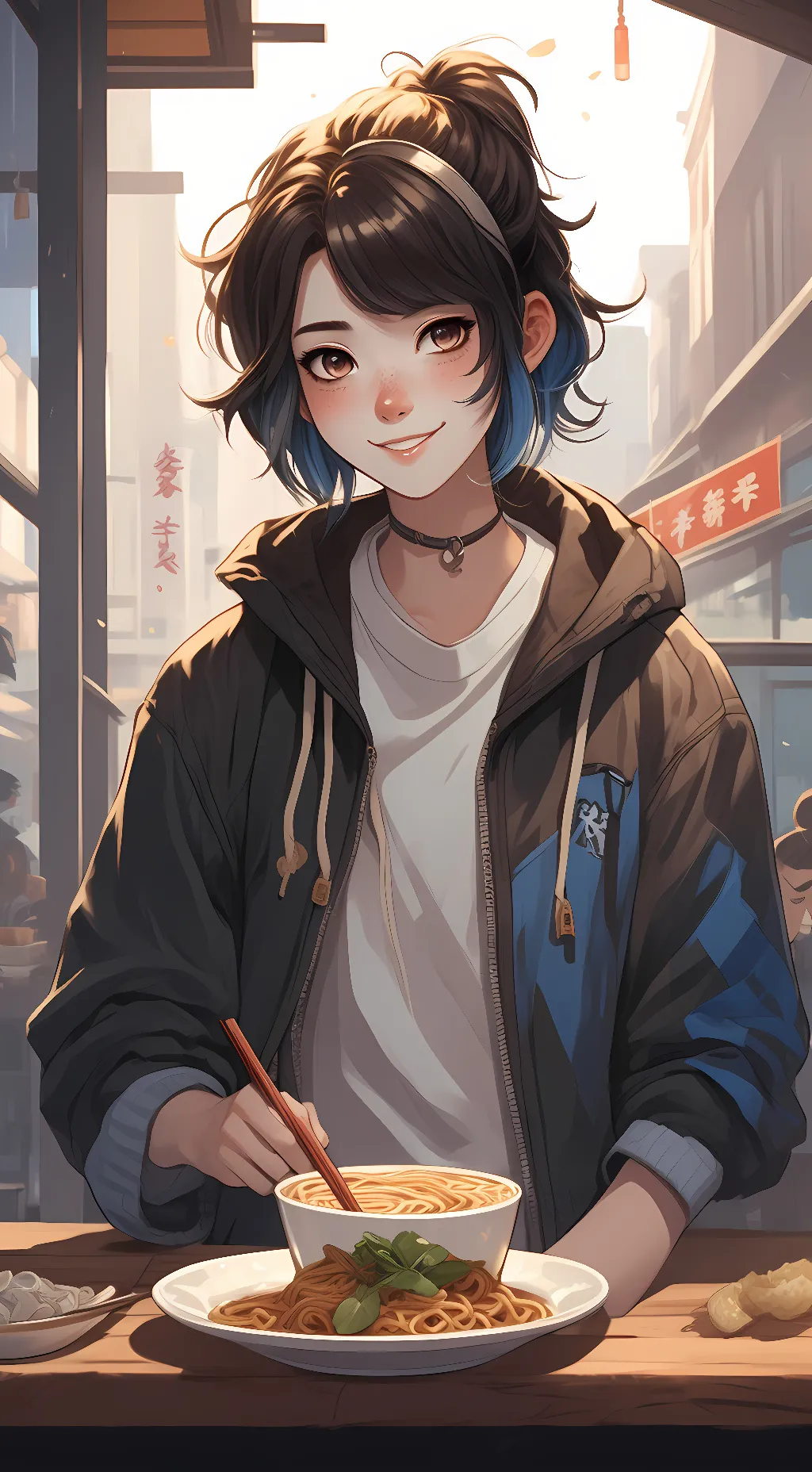 ai character: Emma  background