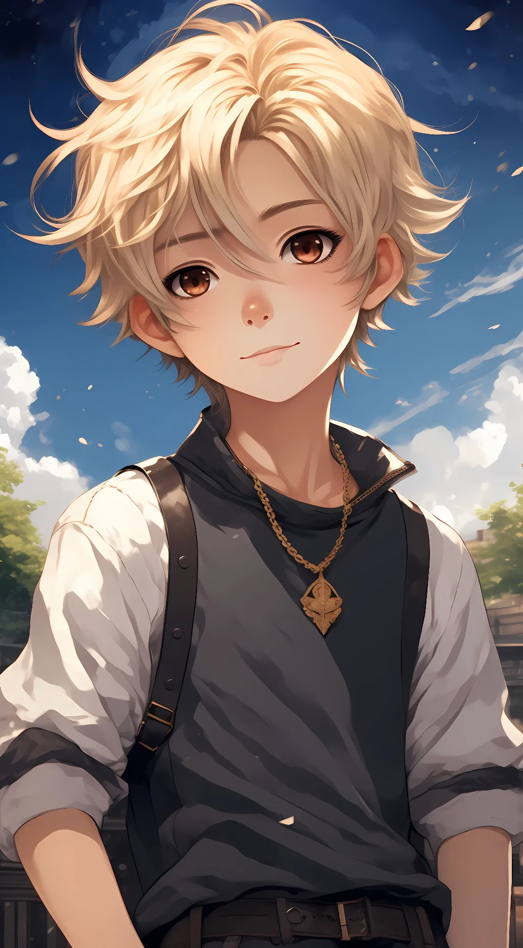 ai character: Kid bakugo😭 background