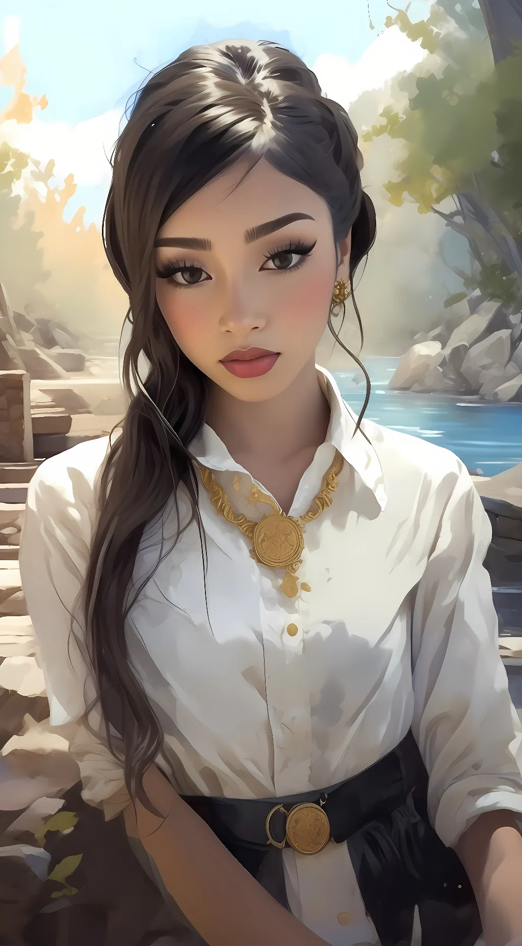 ai character: Nia  background