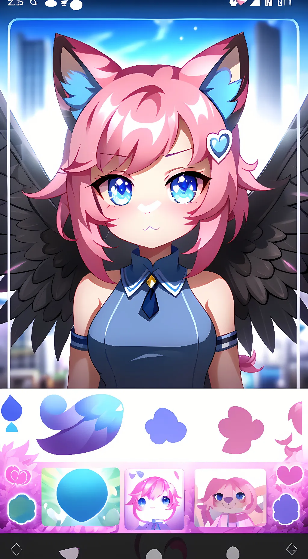 ai character: Kayla 🍰🍥🧁🦴 background