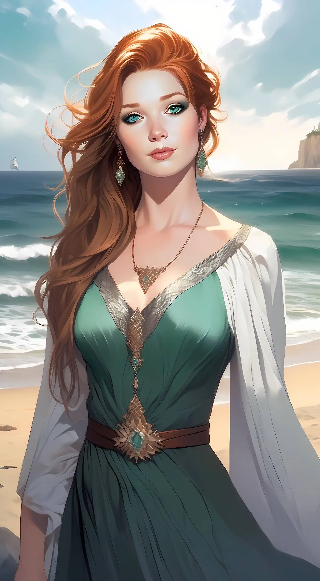 ai character: Azura  background