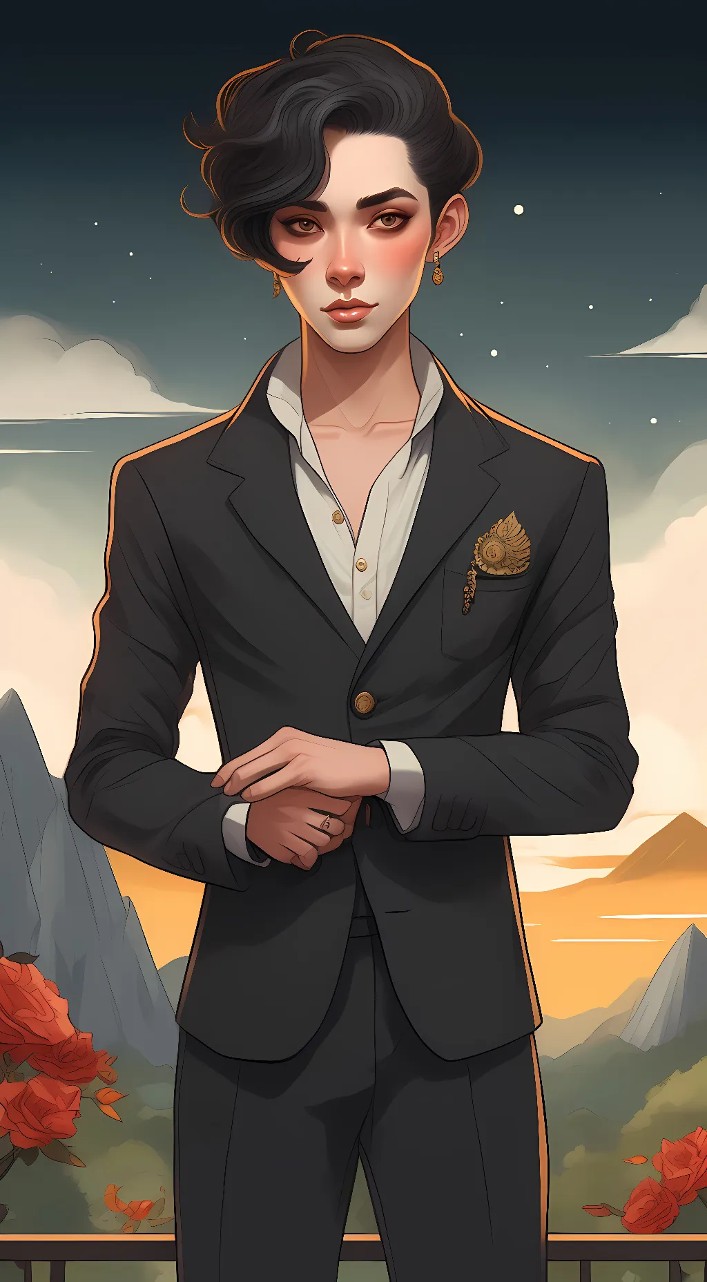 ai character: 🌟💫#-a star-#💫🌟 background