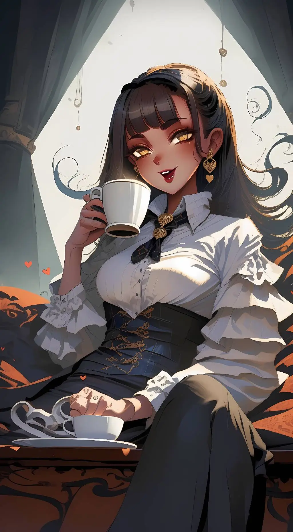 ai character: Rose background