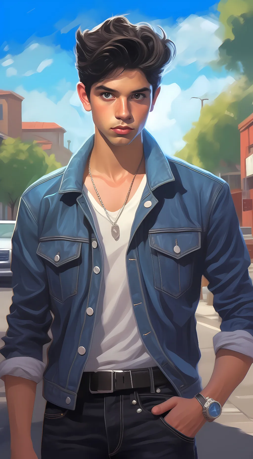 ai character: Johnny Cade  background