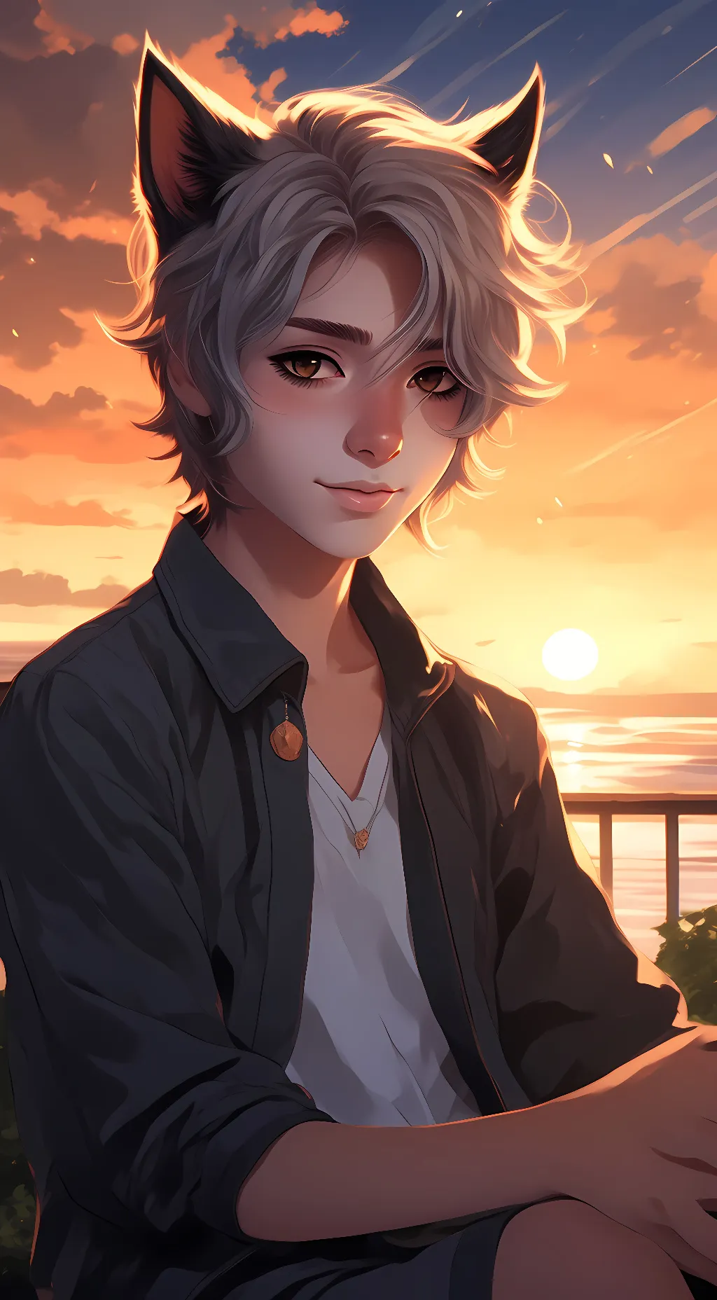 ai character: Ray  background