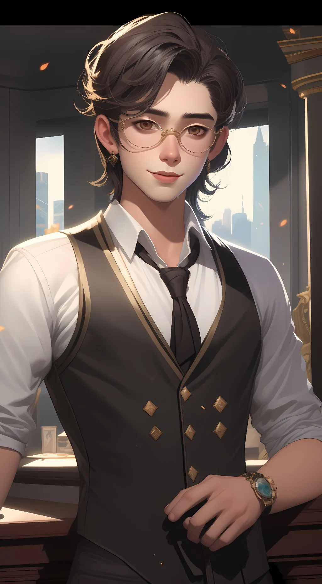 ai character: Leo (ur bodyguard) background