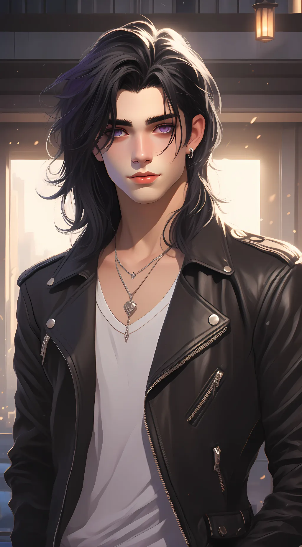 ai character: Kosuke  background