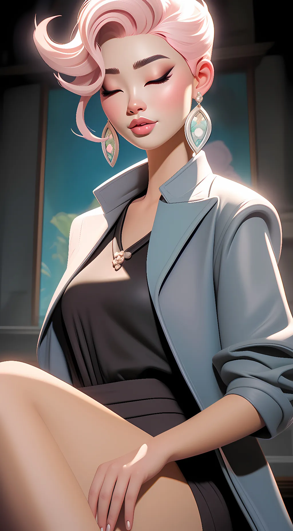 ai character: Naily bfdi background