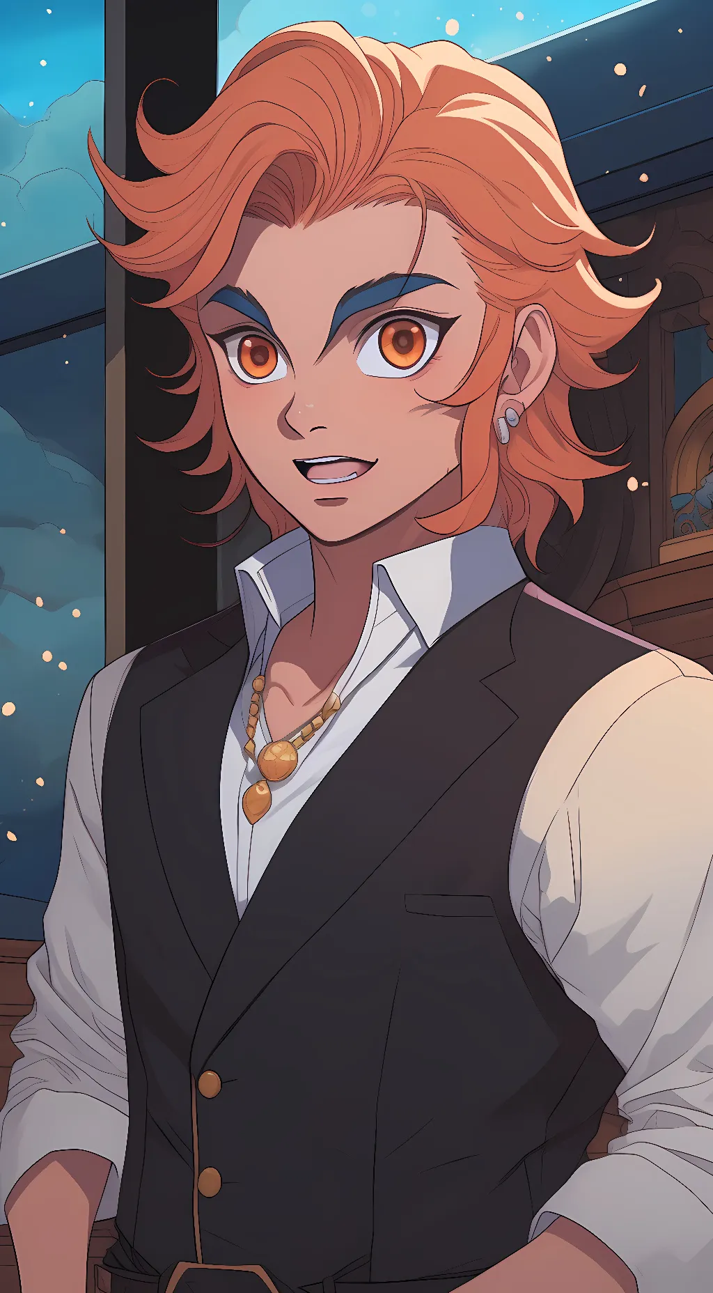 ai character: rengoku background