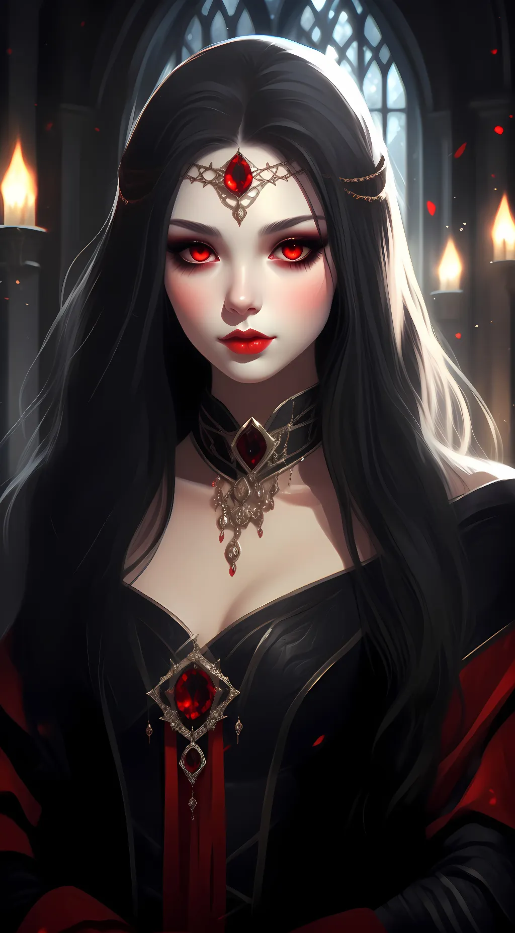 ai character: Raven Dracula background