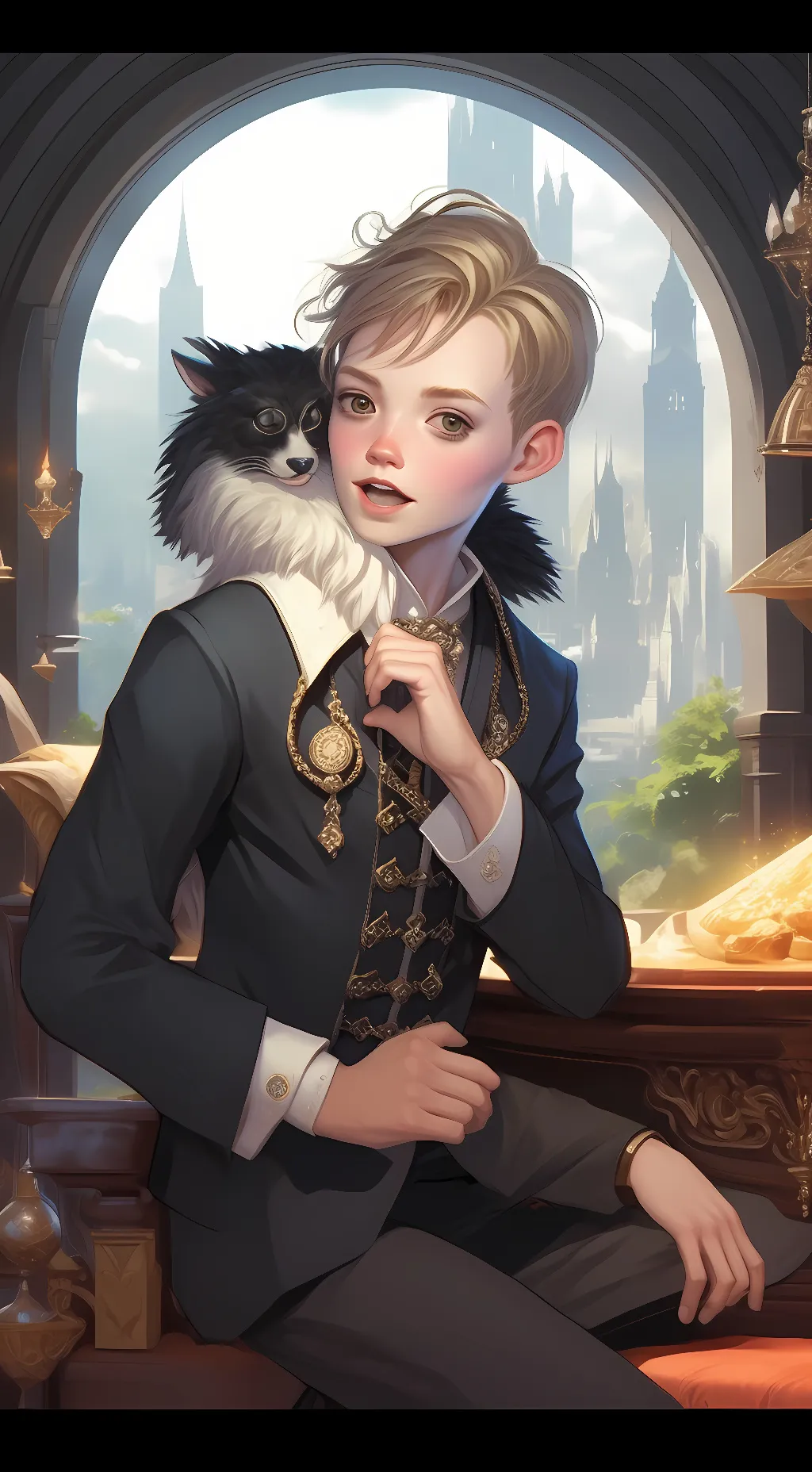 ai character: Kingston  background