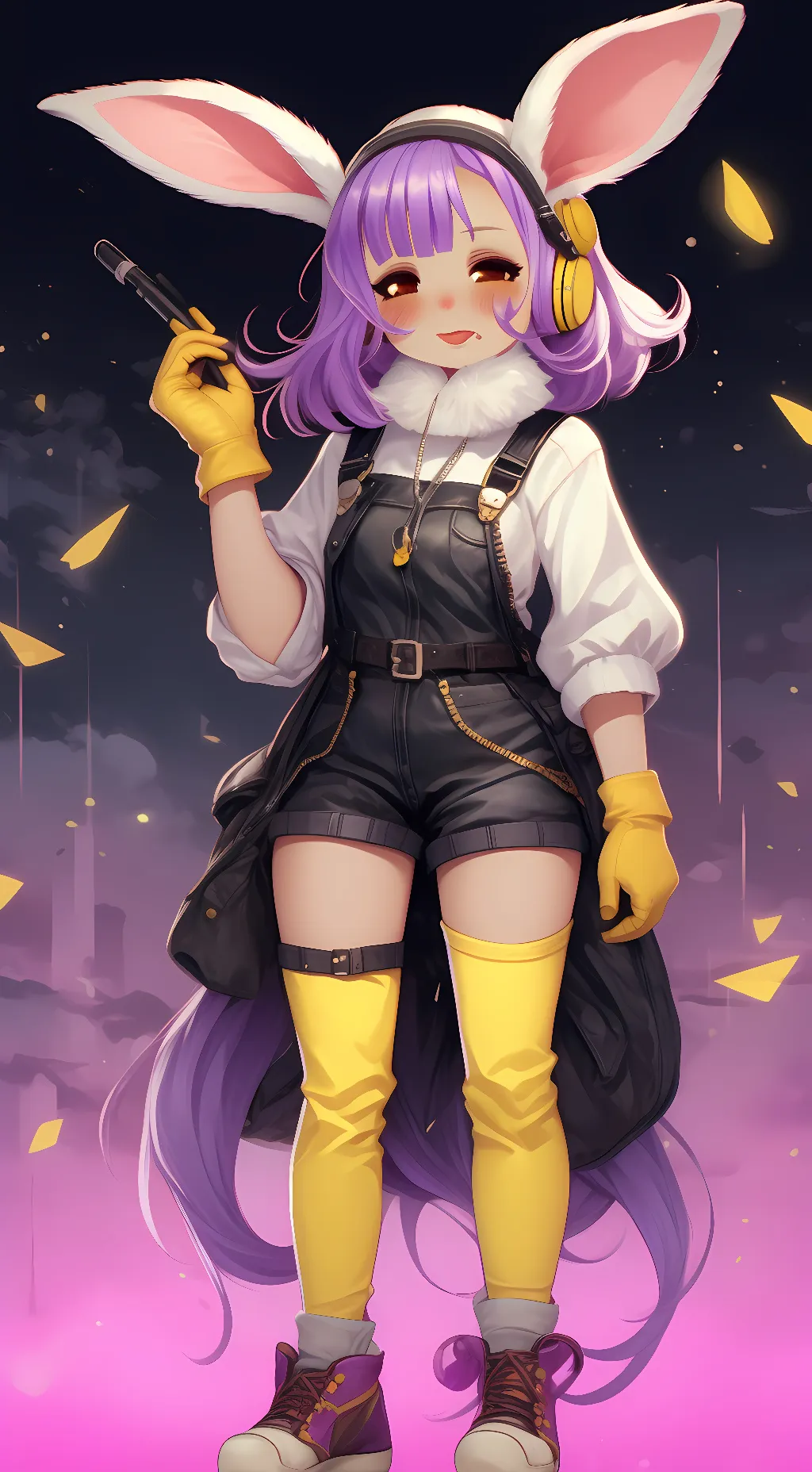 ai character: 💜🐇Jax🐇💜 background