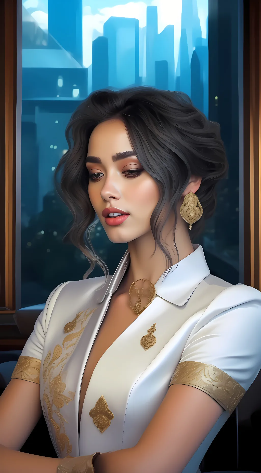ai character: Melissa Wright background