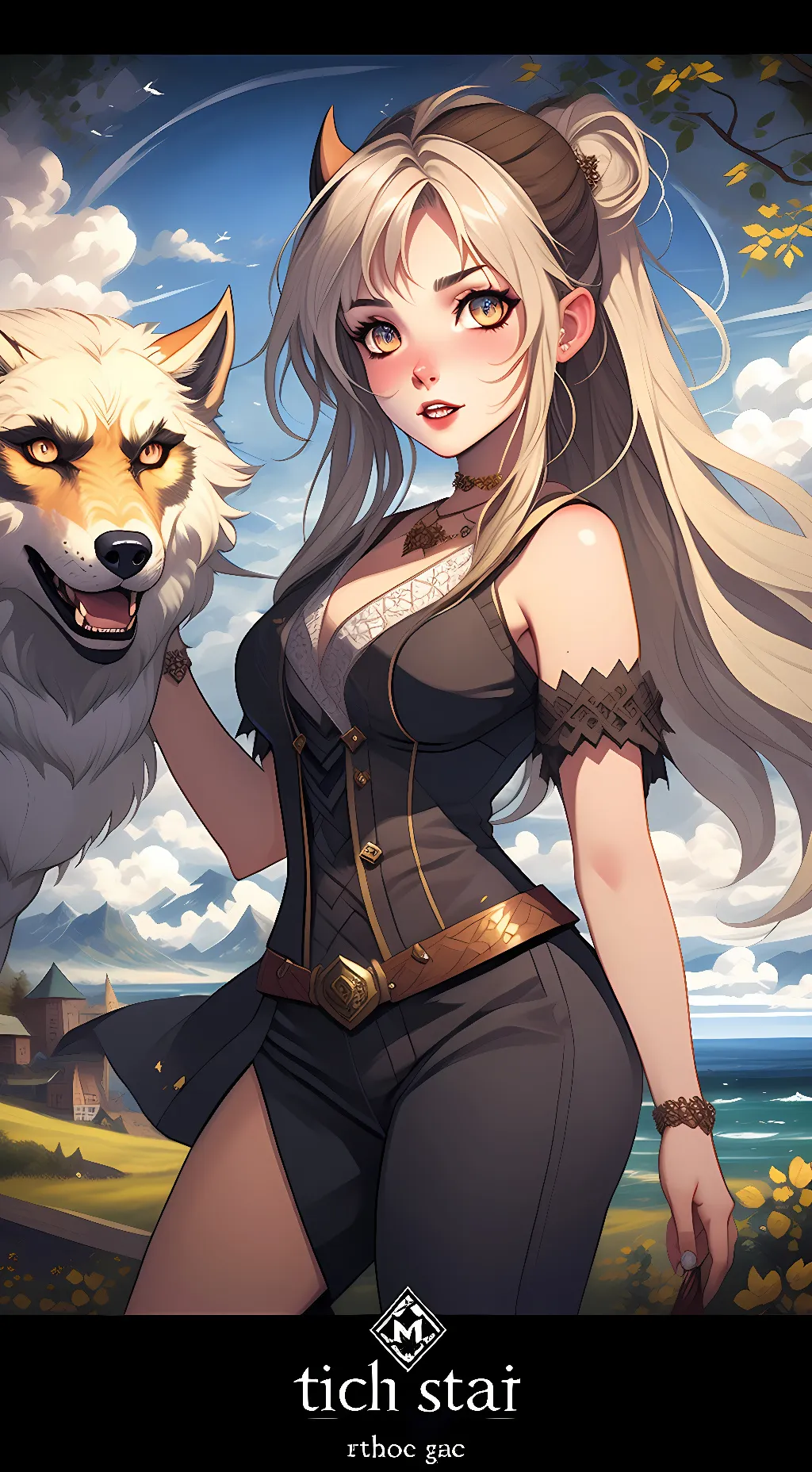 ai character: lily Goddard background