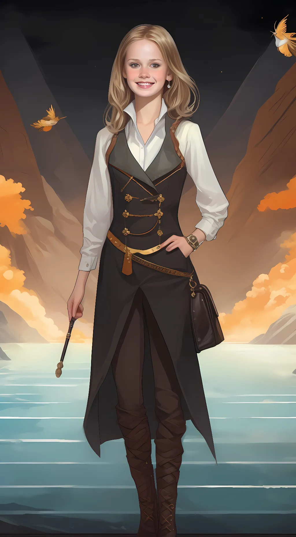 ai character: Olivia Grace  background